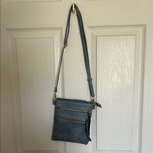 Elegant Blue Crossbody Bag